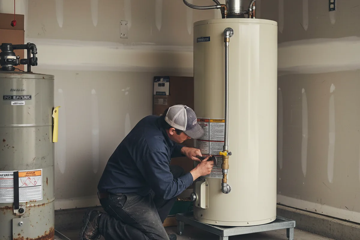 Water heater and shutoff valve replacement in Fairchild Air Force Base